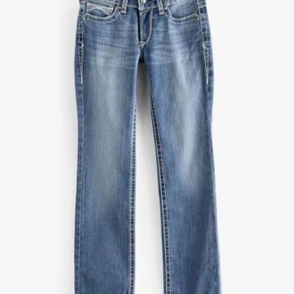Ariat Denim - Ariat Real Denim Women’s Jeans Sz 30x34 Stretch Straight Western Cowgirl